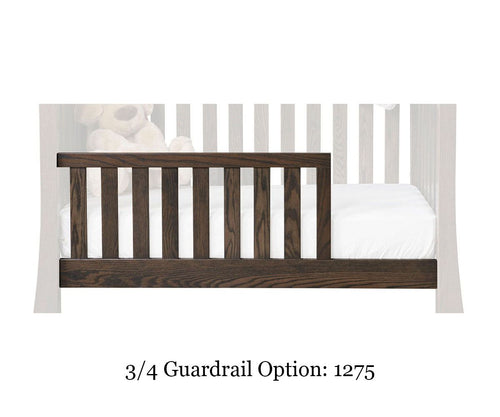 3/4 Guard Rail - Old Time Oak Bed Safety Rail
